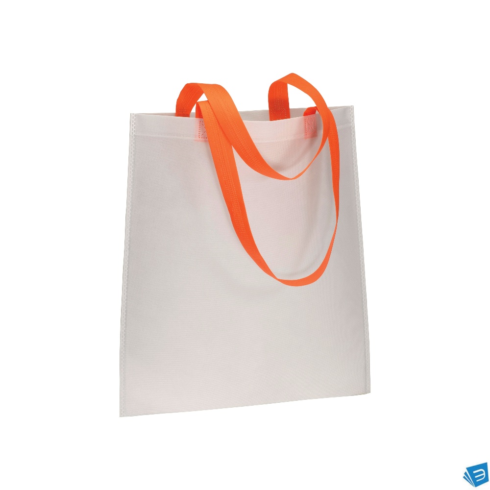 Shopper in TNT 70 g/m2 termosaldato, manici lunghi