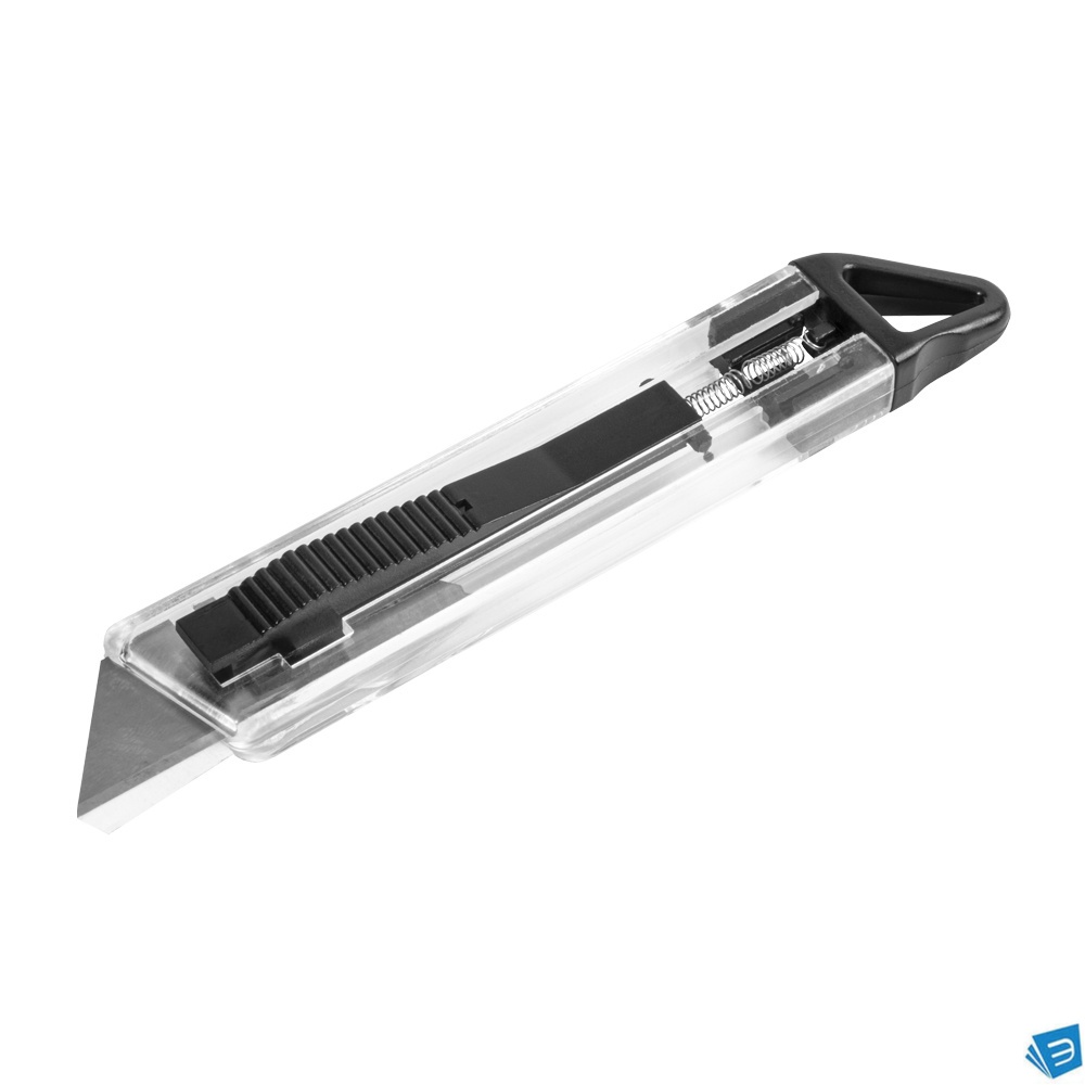 Taglierino trasparente con lama retrattile automatica , medio
