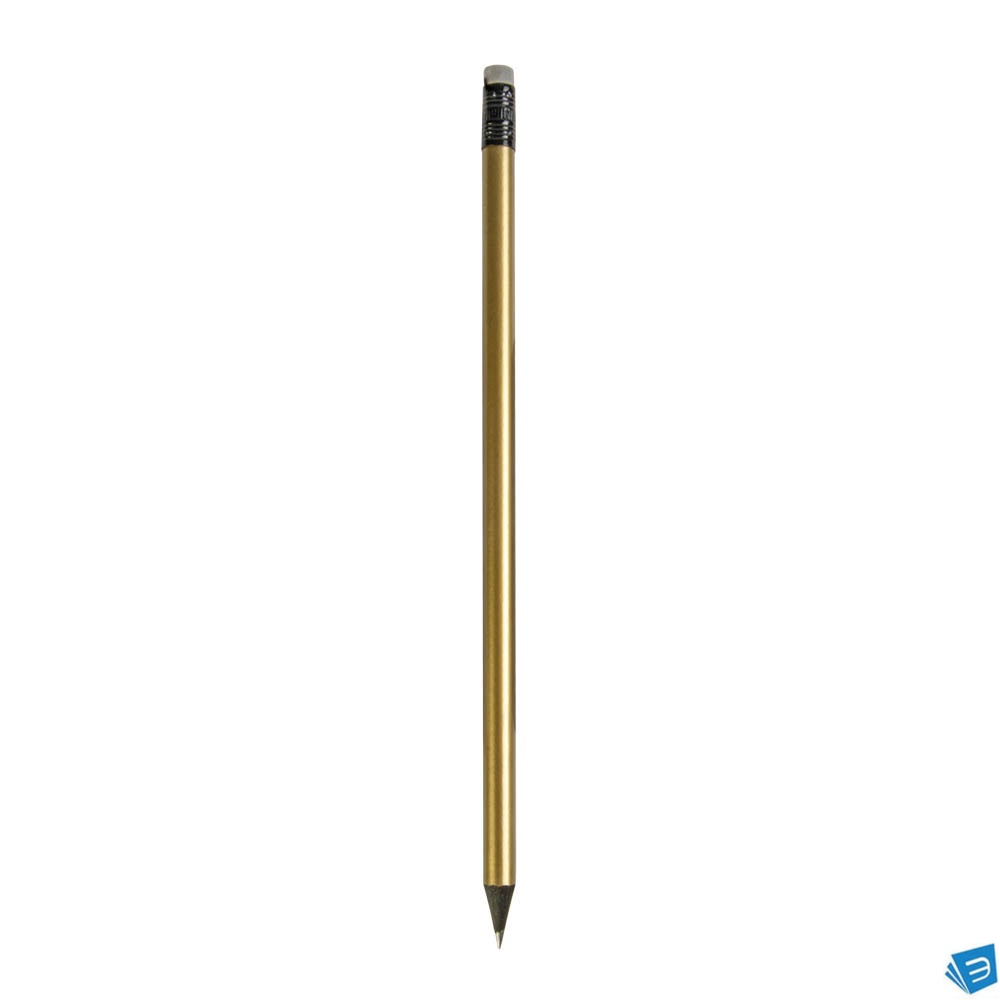 Matita in legno con mina in grafite, a sezione cilindrica, con gommino nero (temperata)