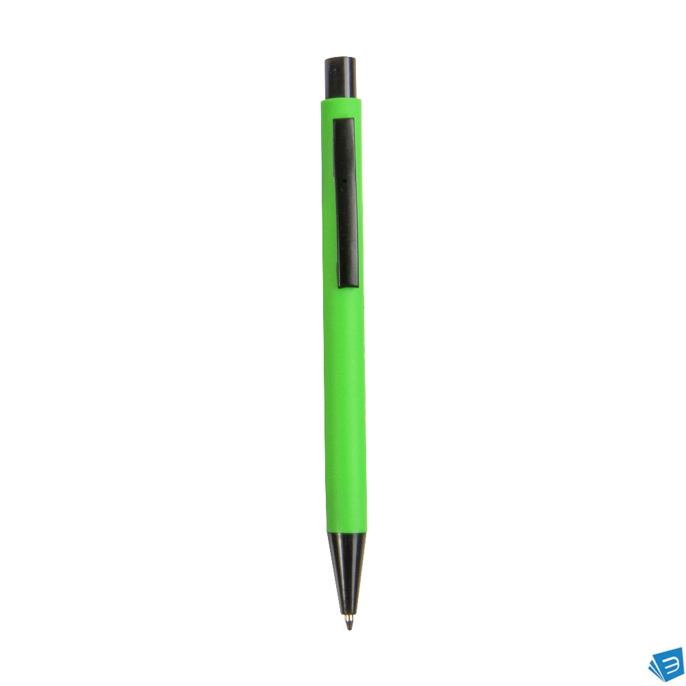 Penna a scatto in plastica con clip in metallo
