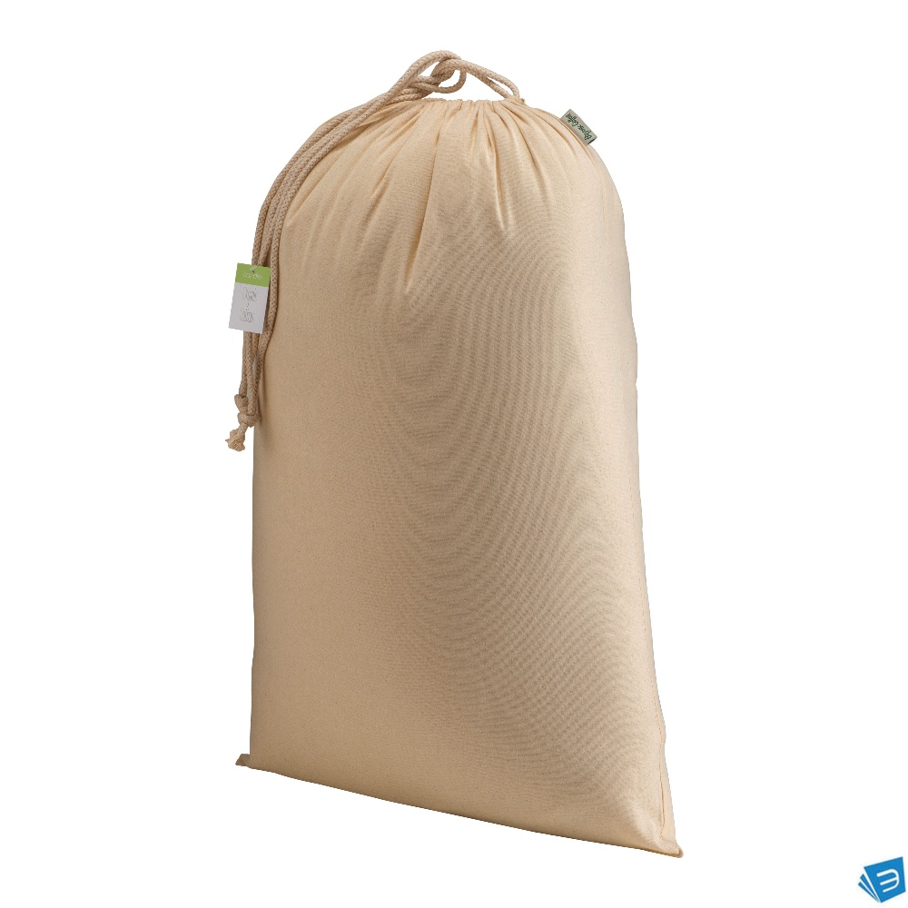 Sacchetto regalo in cotone organico 140g/m2, 50 x 70 cm