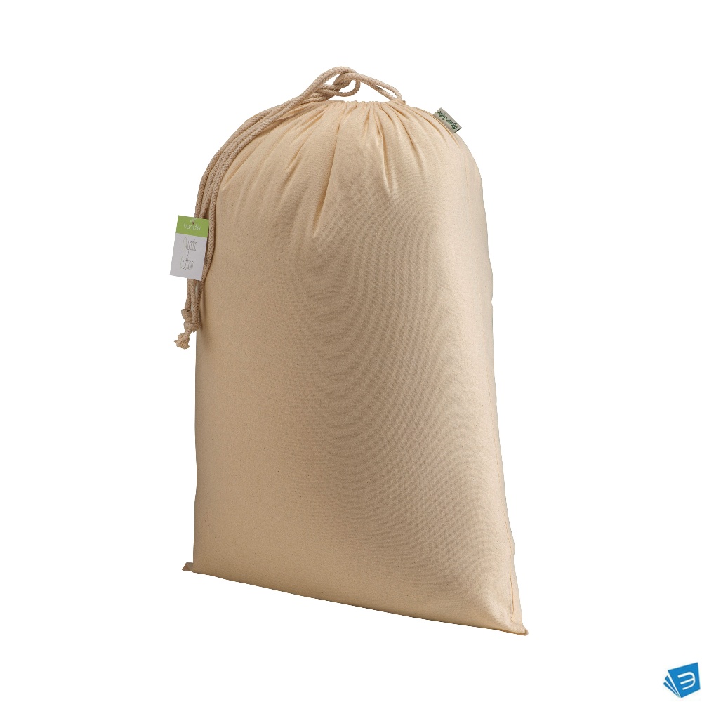 Sacchetto regalo in cotone organico 140g/m2, 40 x 50 cm