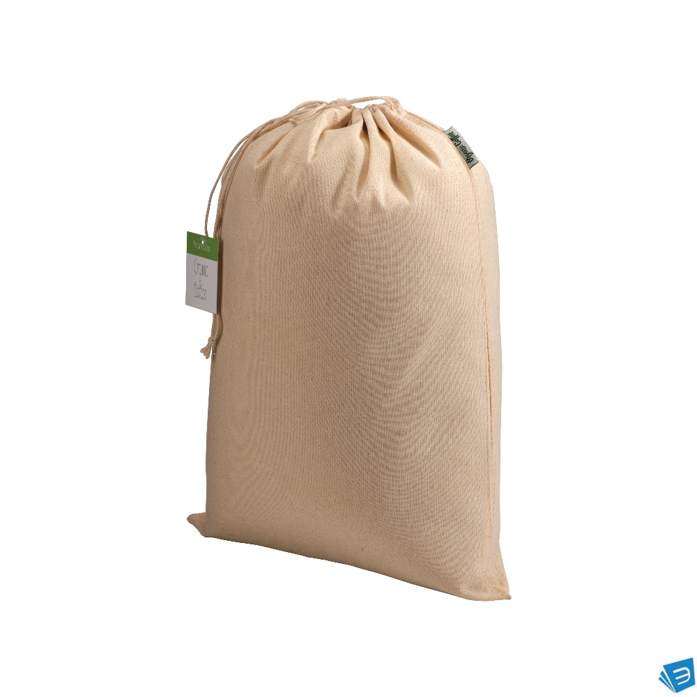 Sacchetto regalo in cotone organico 140g/m2, 30 x 45 cm