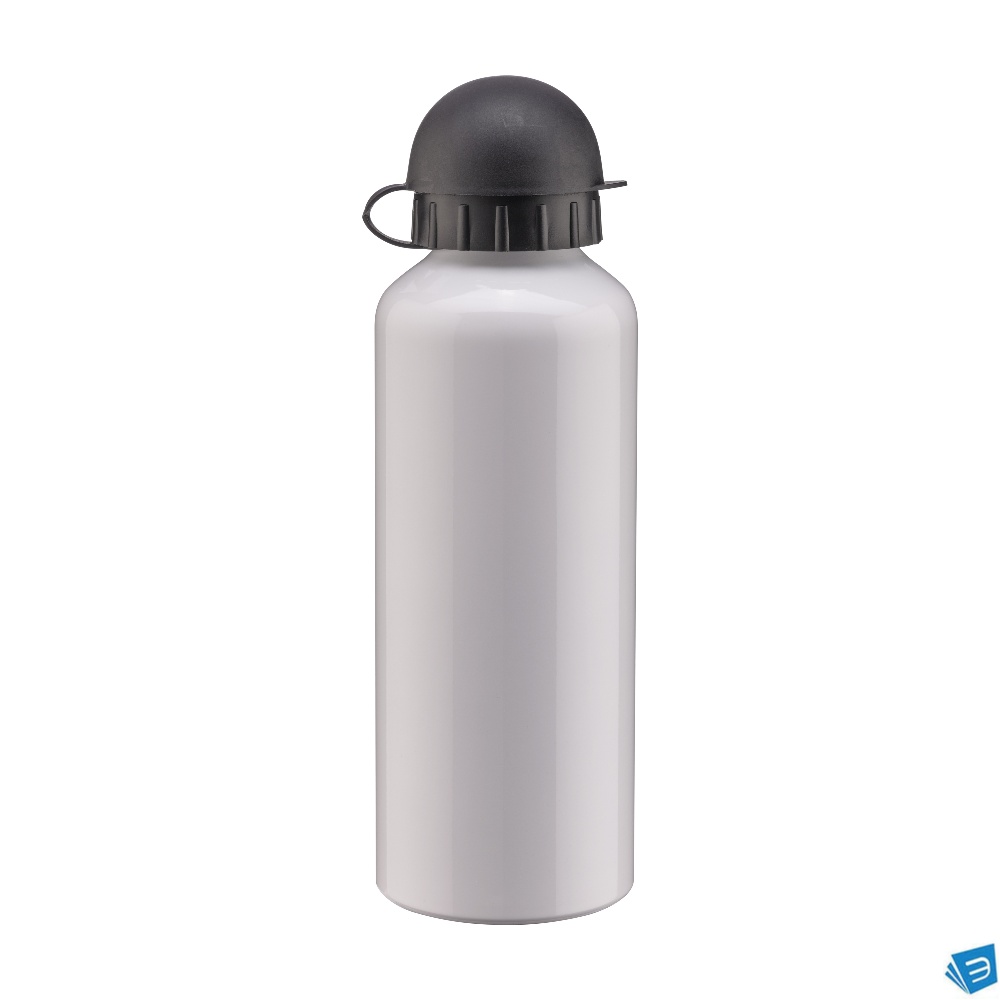 Borraccia in alluminio con tappo in plastica, 500ml. Adatta alla stampa in sublimazione