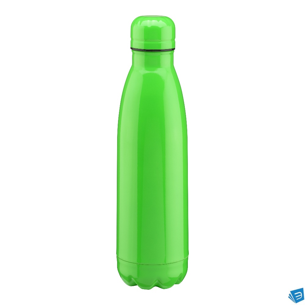 Thermos in acciaio inossidabile capacità 500 ml con doppia parete isolante. Colori fluo