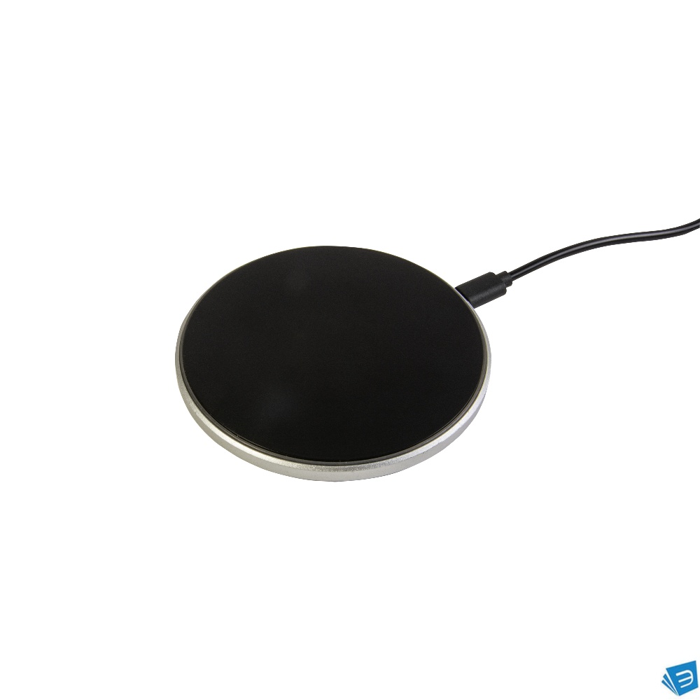 Base di ricarica senza fili in plastica con luce LED per incisione laser, 10W