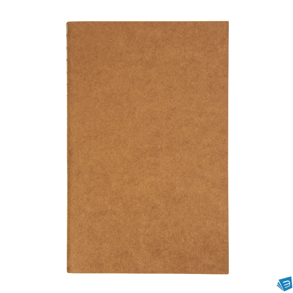 Quaderno con copertina in carta riciclata, fogli a righe color avorio, 50 pag., 9X14 cm