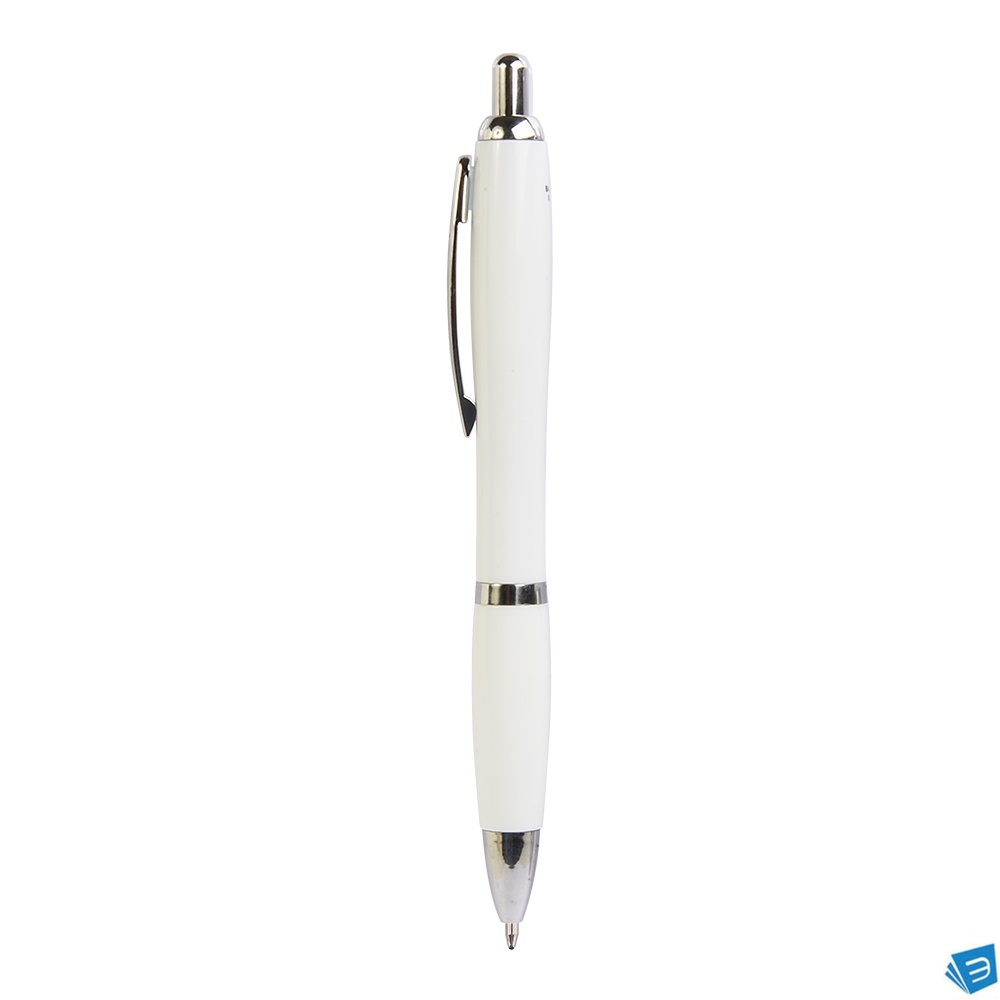 Penna a sfera in ABS con fusto antibatterico.Clip in metallo. ISO 22196.