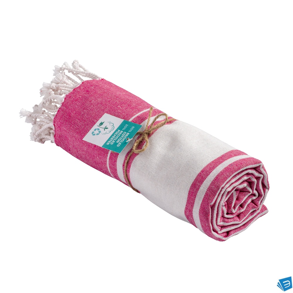 Telo mare/pareo in cotone riciclato 180 gr/m2
