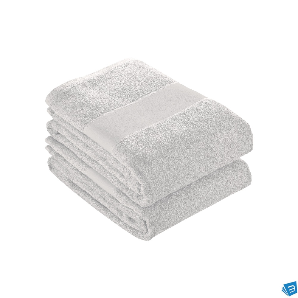 Asciugamano 100% cotone 400 g/m2 bianco 50x100