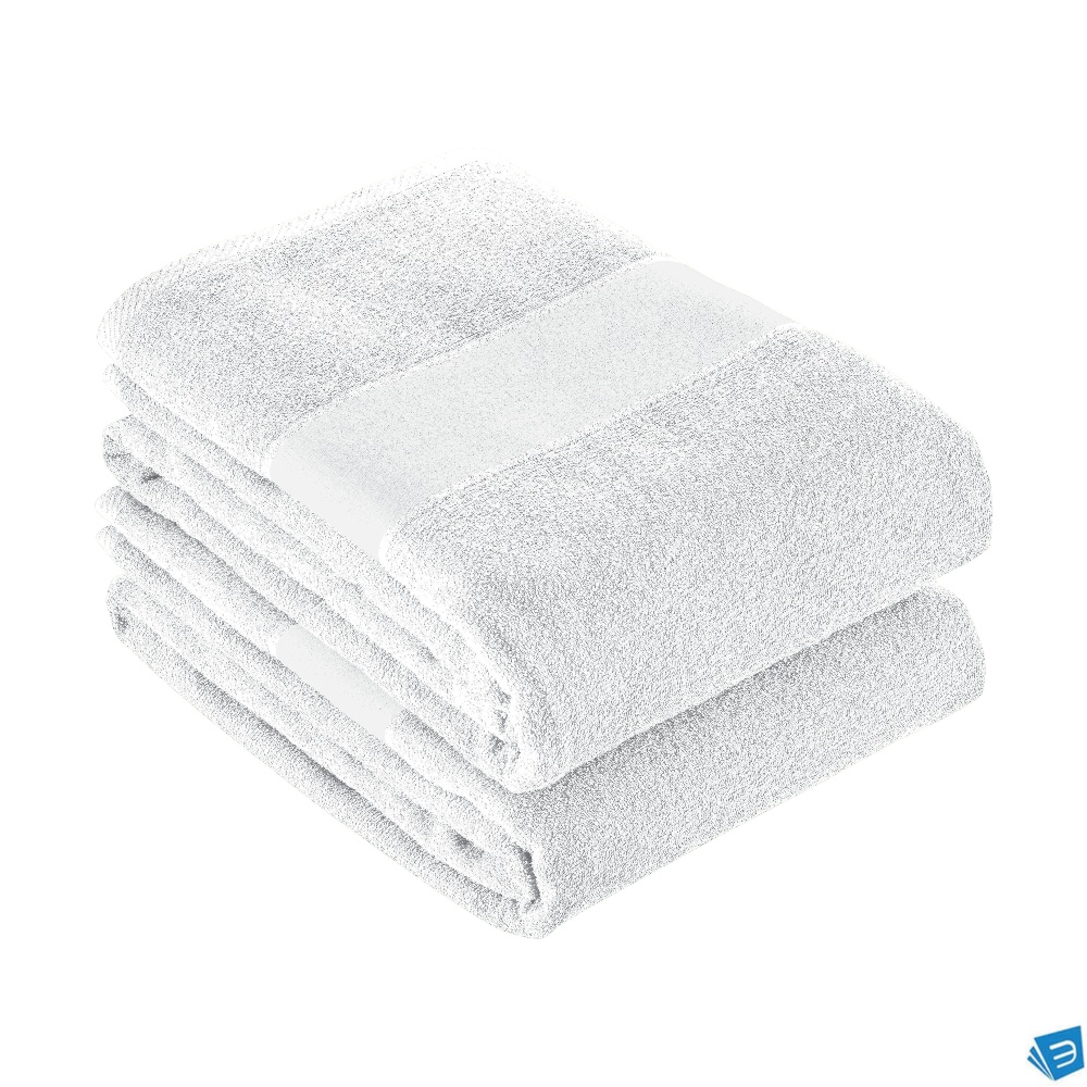 Asciugamano 100% cotone 400 g/m2 bianco 70x140