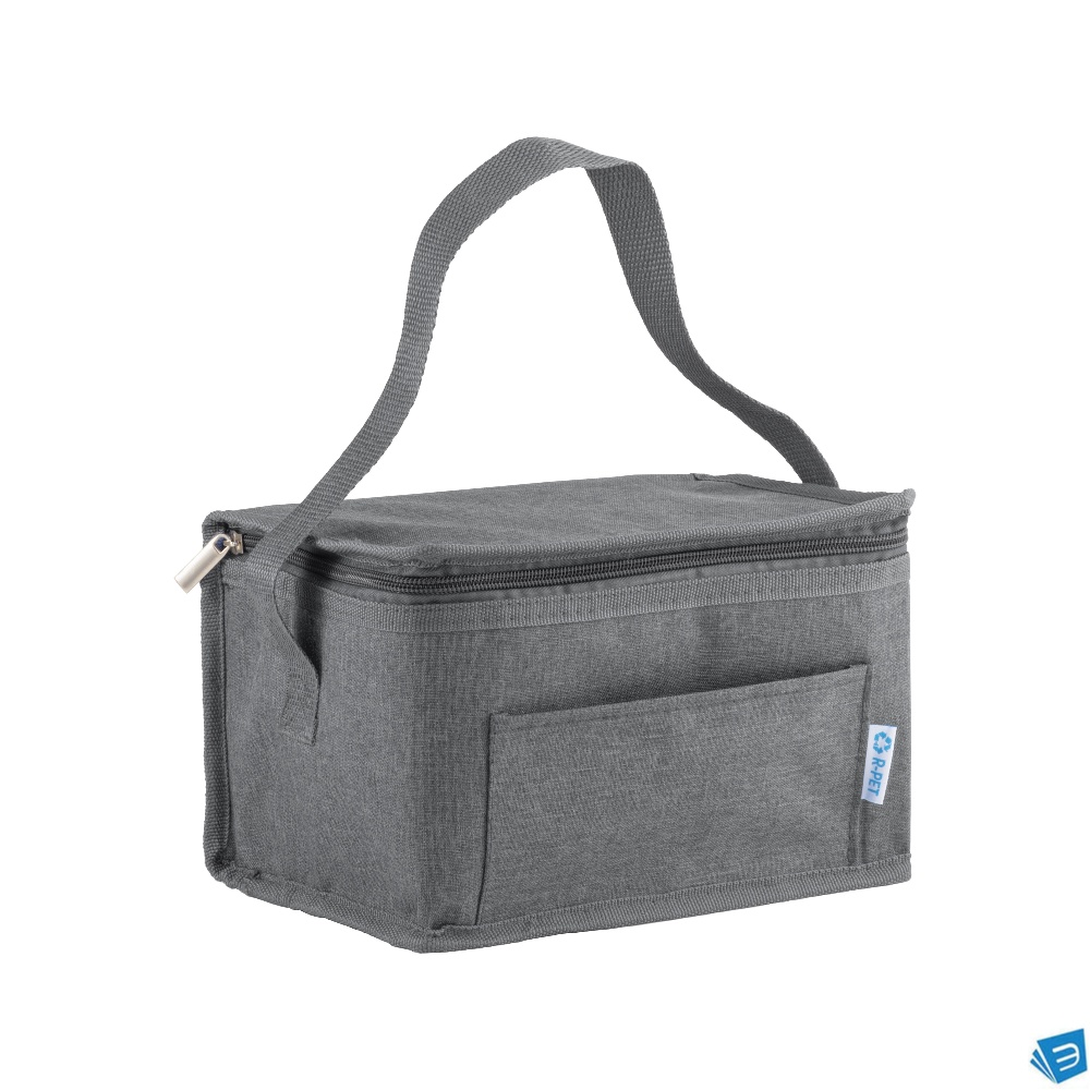 Borsa termica in r-pet melange con interno argentato