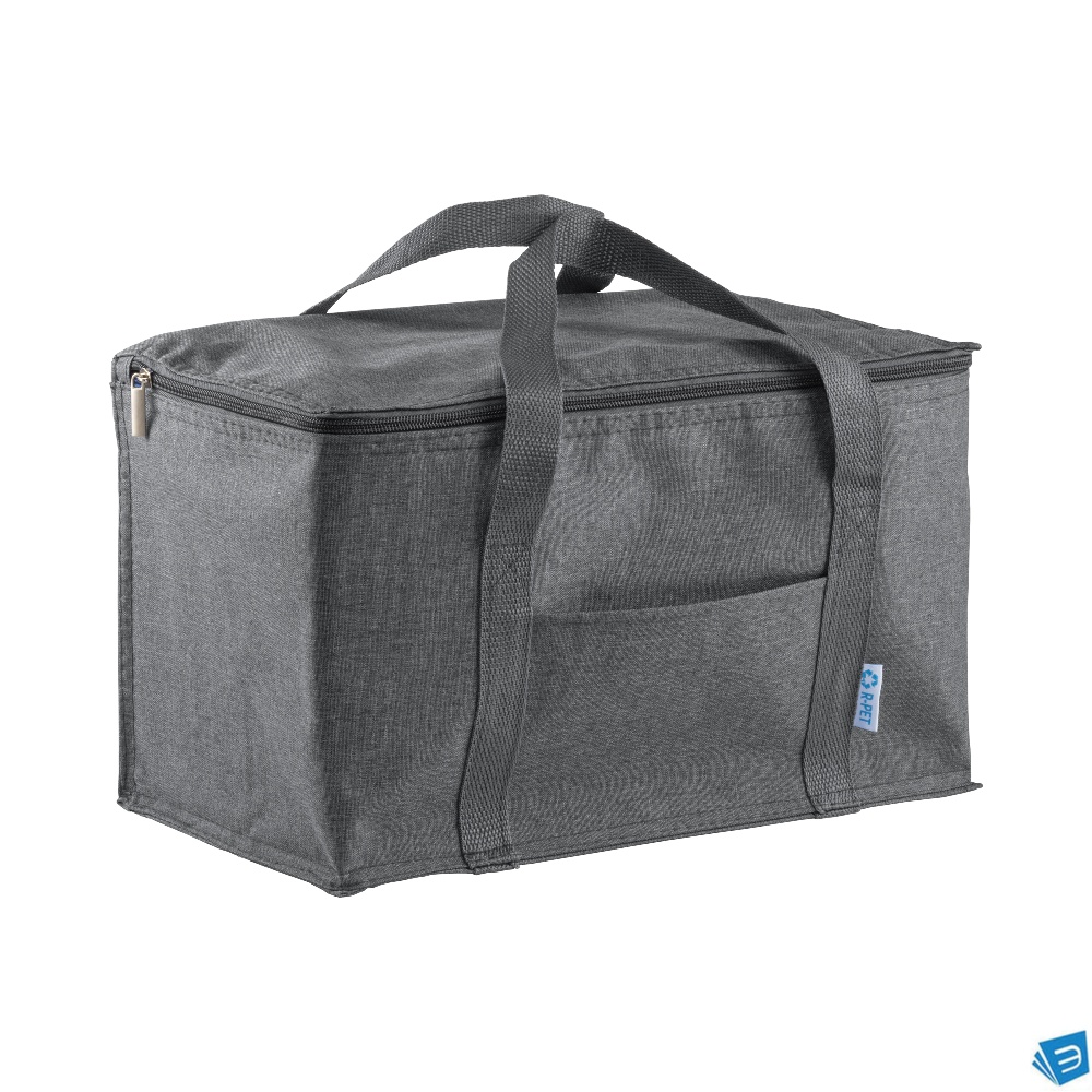 Borsa termica in r-pet melange con interno argentato