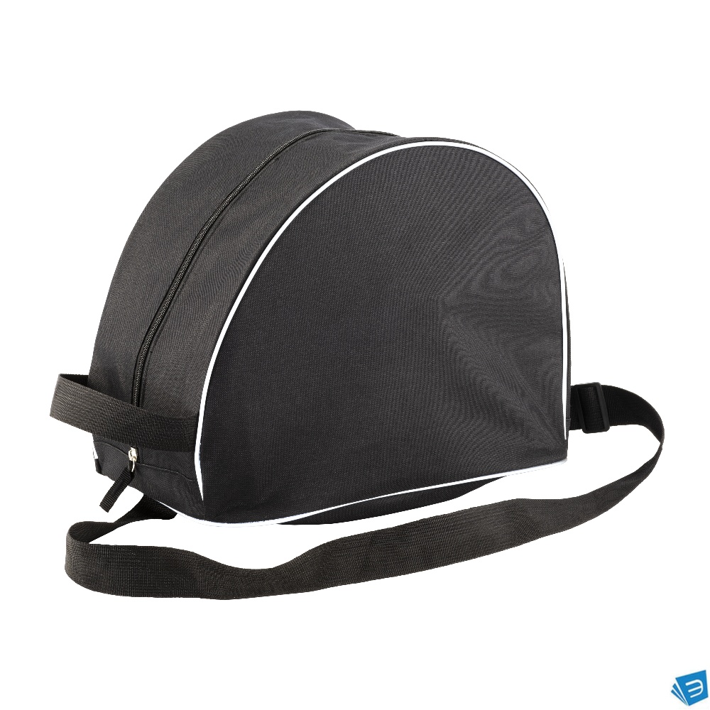 Borsa porta casco in poliestere 600d con tracolla e tasca porta guanti