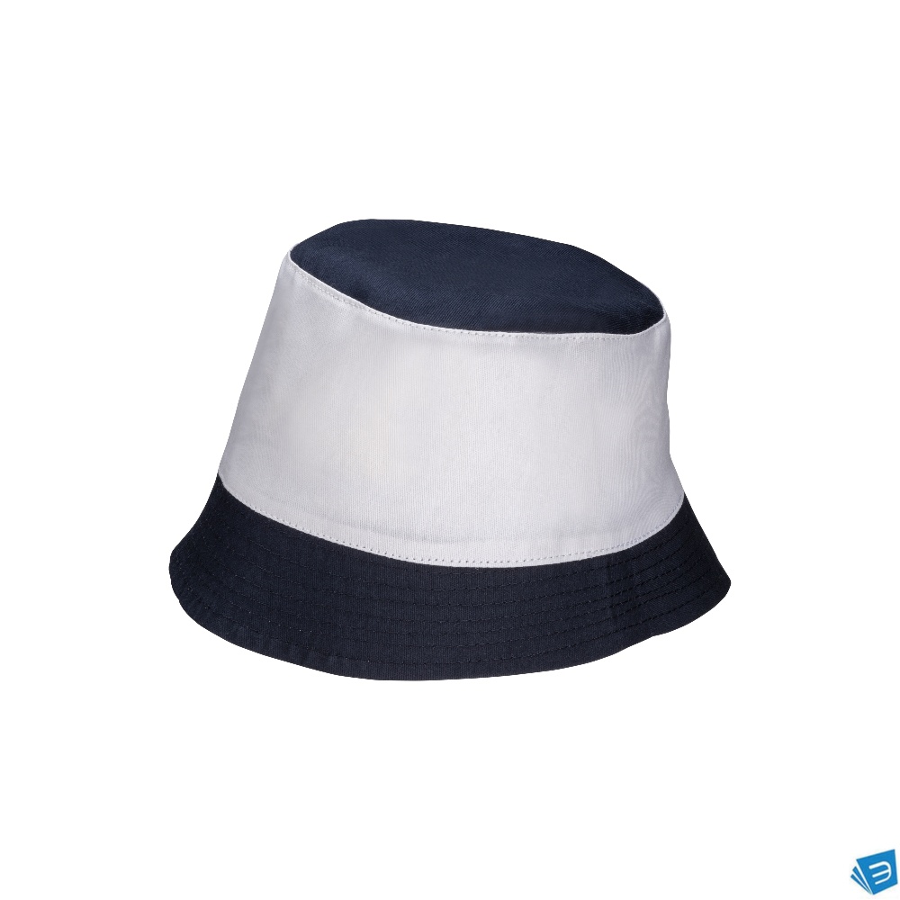 Cappellino in policotone 180 gr/m2 miramare bicolore. Taglia SMALL
