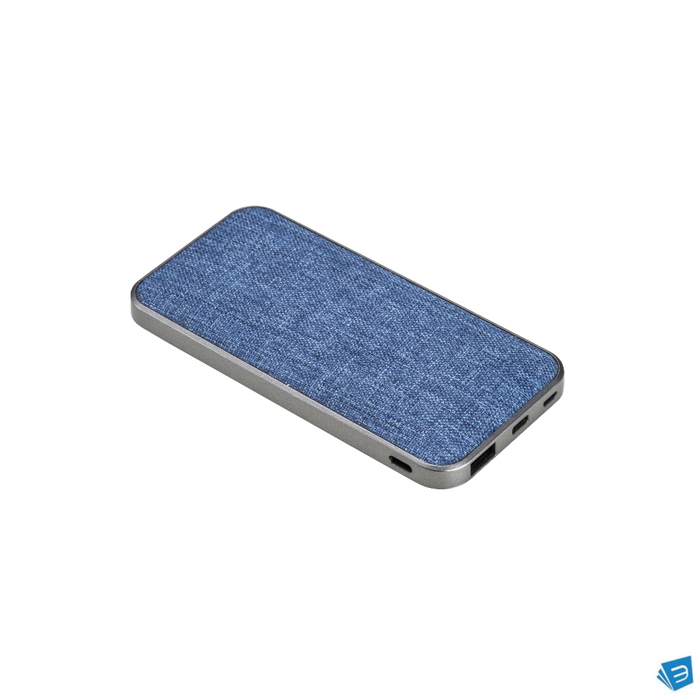 Power bank in R-PET 4000mah. Input: DC5V/2A, output: 5V/2A con indicatore luminoso