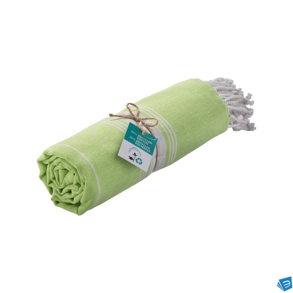 Telo mare/pareo  in cotone riciclato  da 180 gr/m2