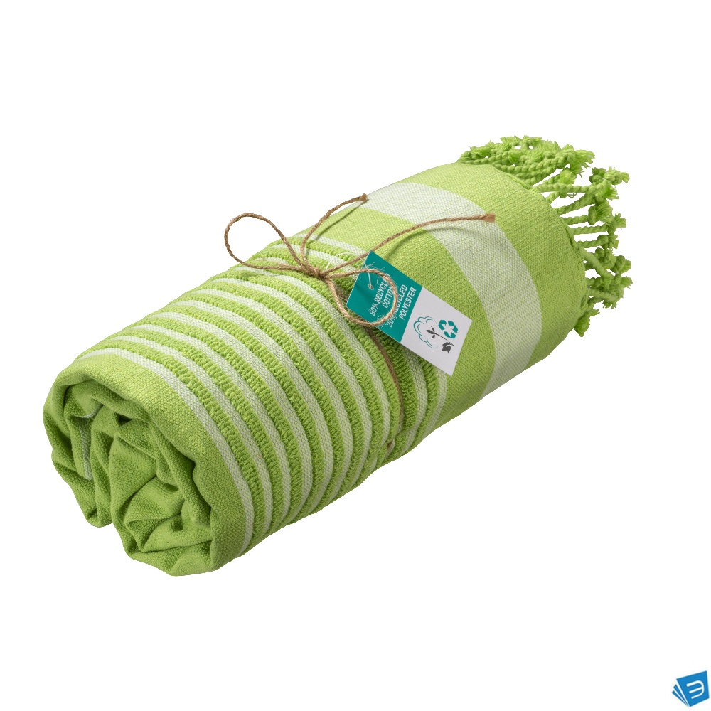 Telo mare/pareo  in cotone riciclato stile futa da 350 gr/m2