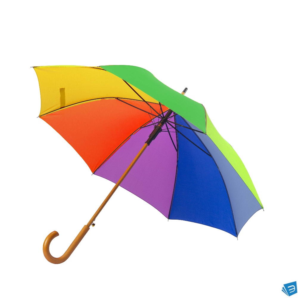 Ombrello automatico arcobaleno