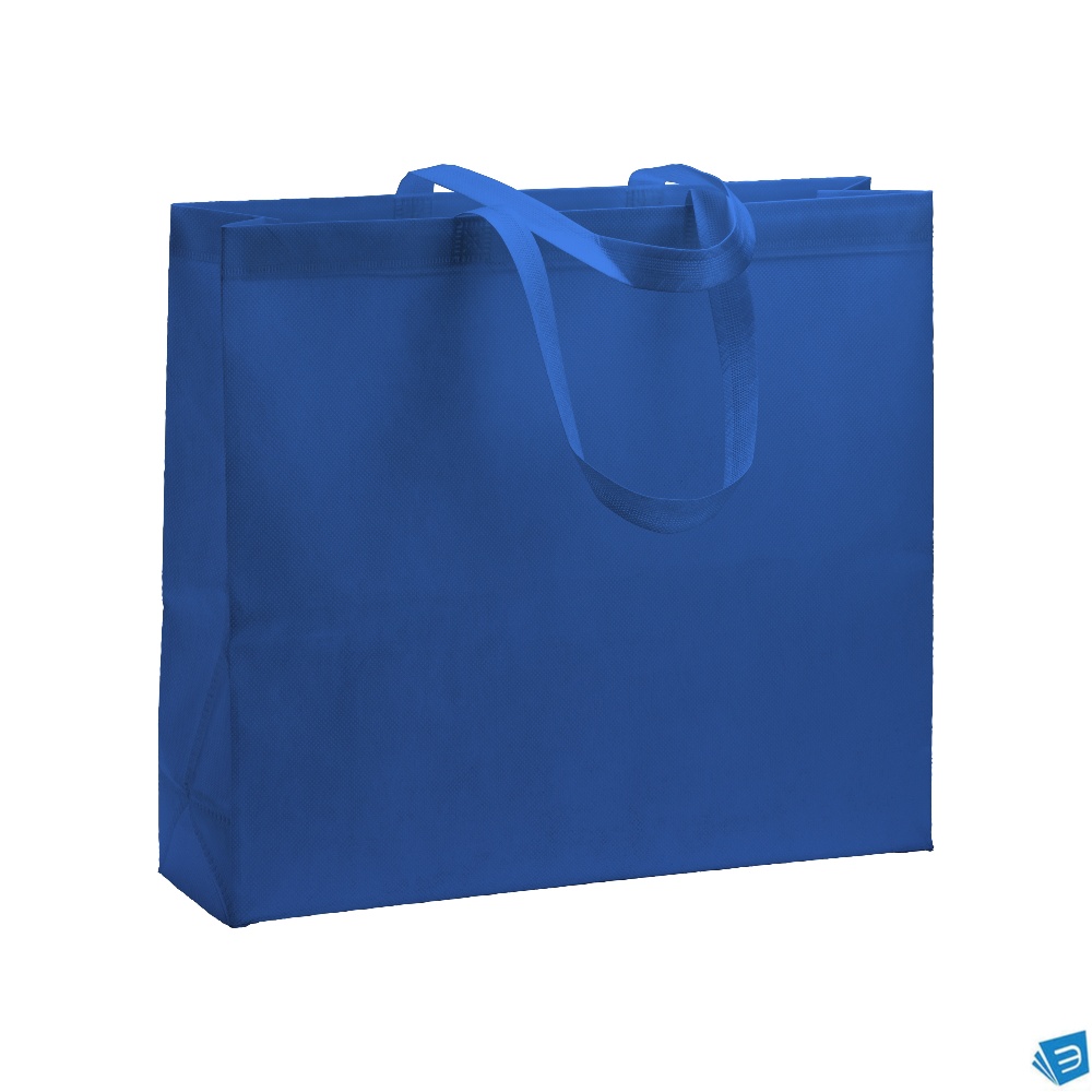 Shopper termosaldata in R-pet  80 g/ m2 con soffietto
