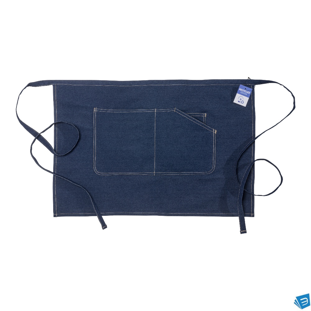Grembiule da barman in cotone denim.