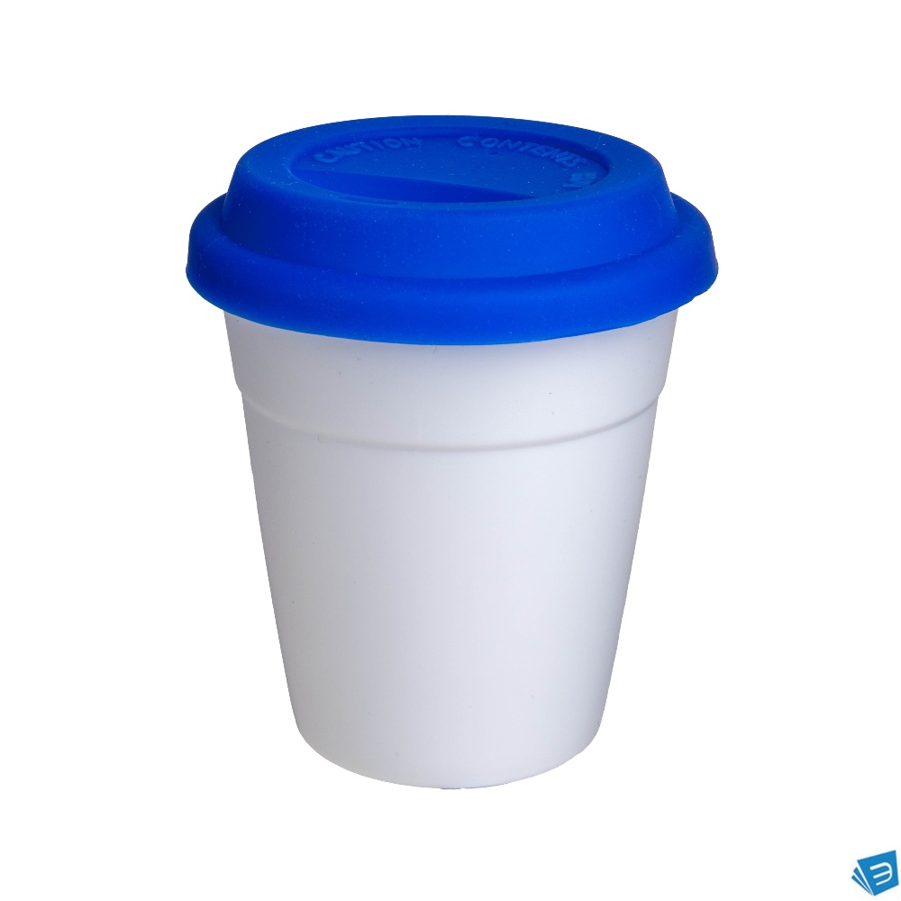 Tazzina riutilizzabile in PP con tappo in silicone