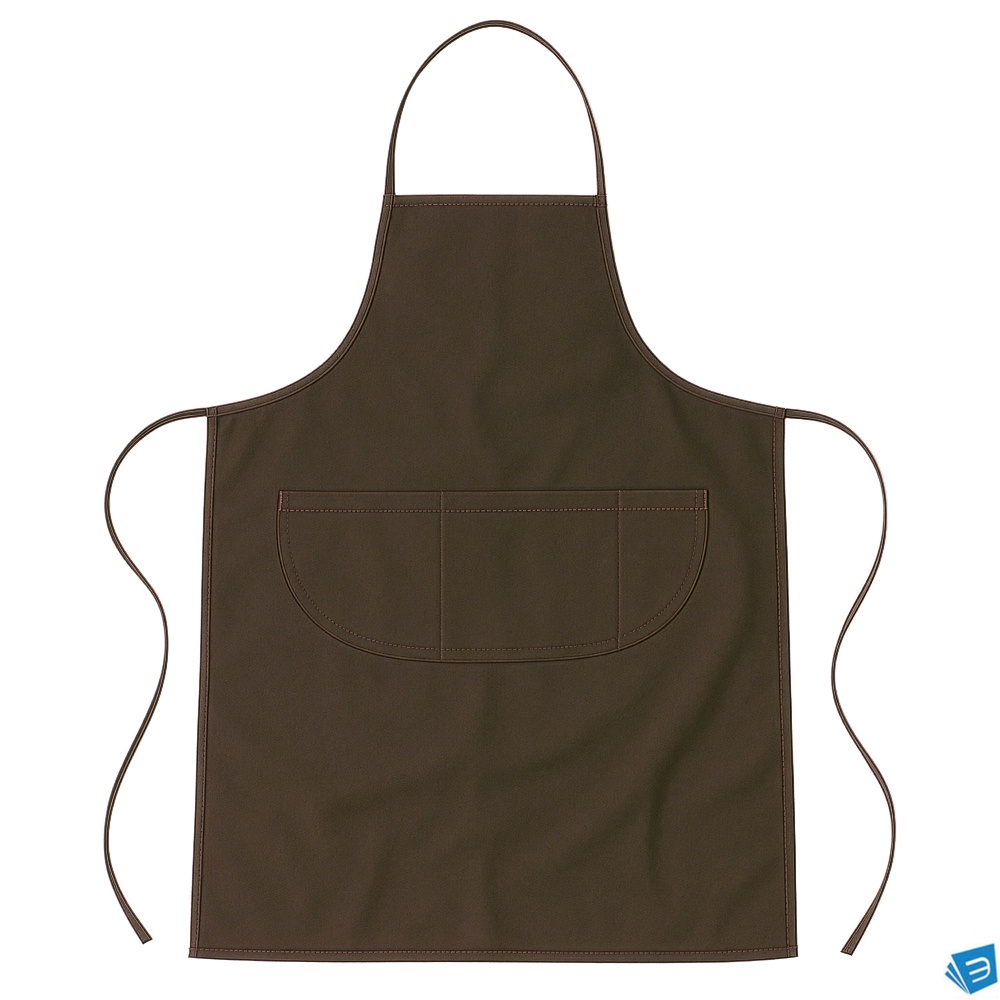 Grembiule lungo Made in Italy in cotone e poliestere da 200 g/m2