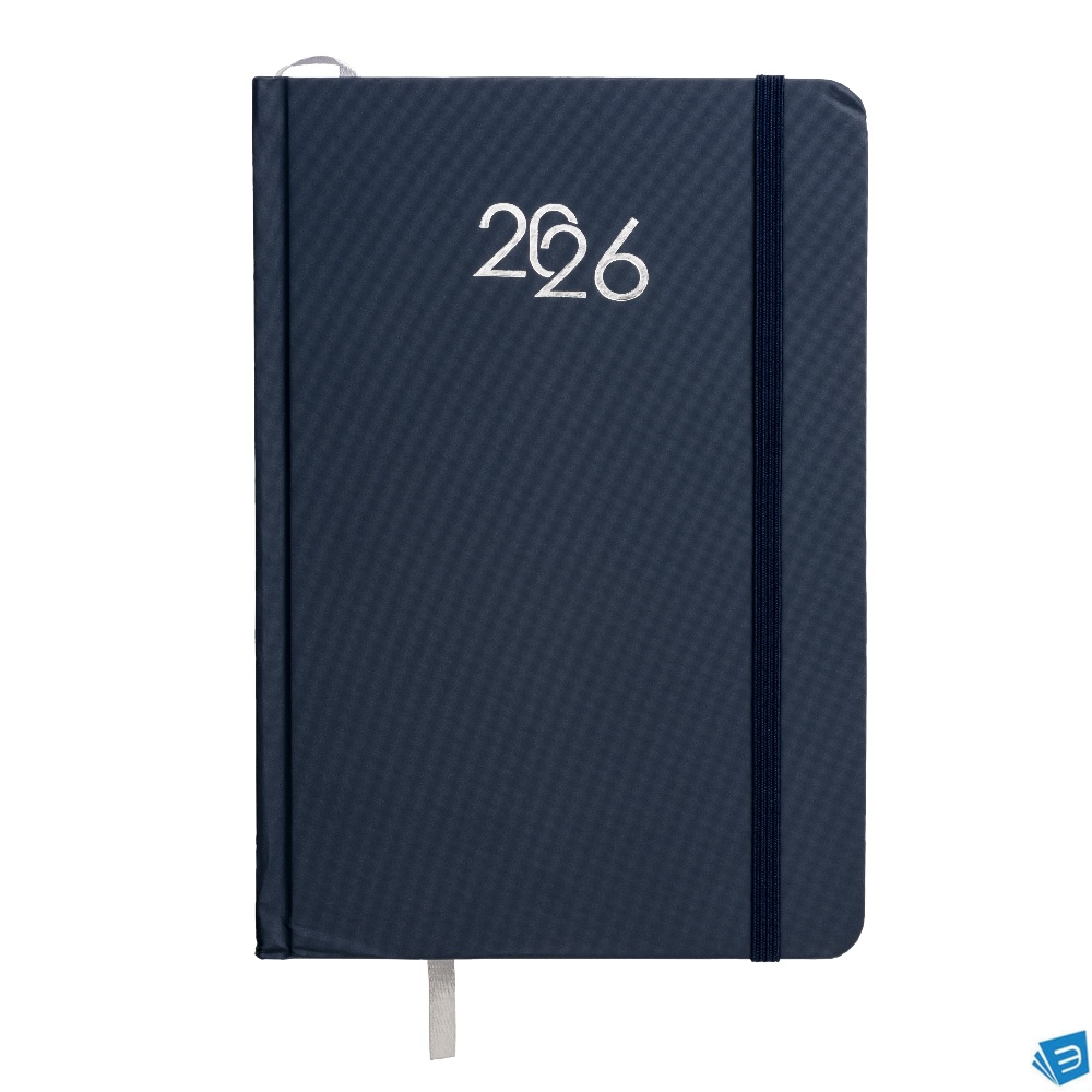 Agenda giornaliera 2026, copertina rigida in cartoncino laminato