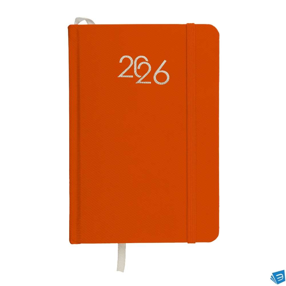 Agenda giornaliera 2026, copertina rigida in cartoncino laminato