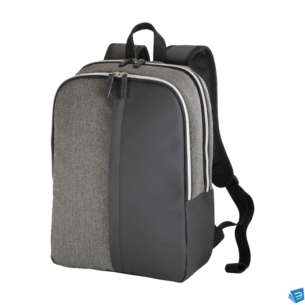 Zaino porta PC in ecopelle e policotone