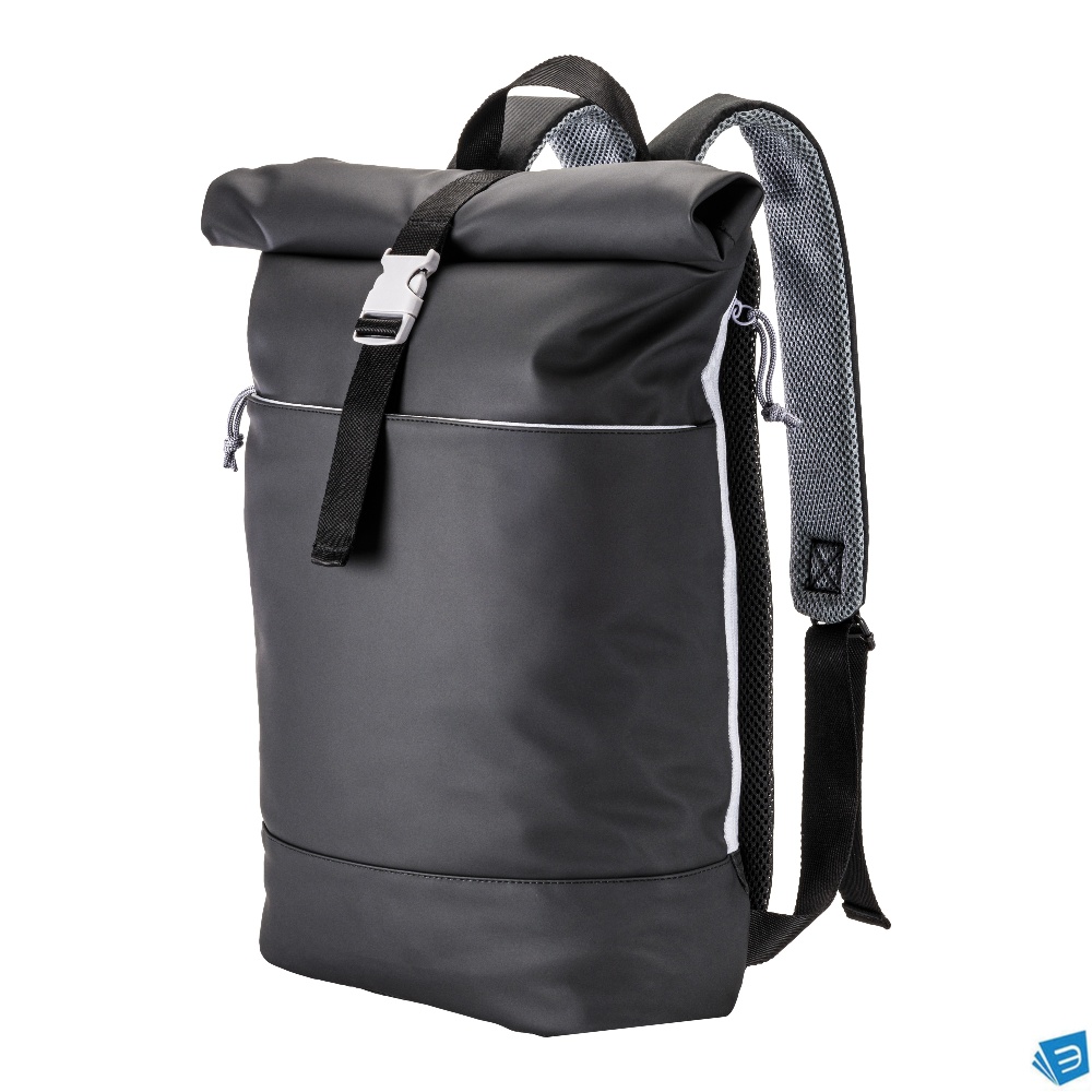 Zaino porta pc in soft pu water resistant, compartimento notebook
