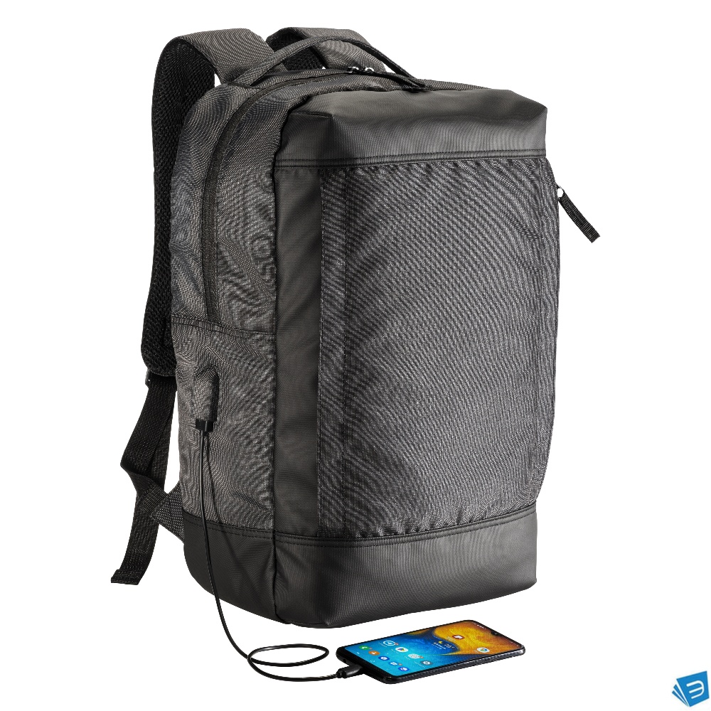 Zaino porta pc in poliestere riciclato con tintura ecologica