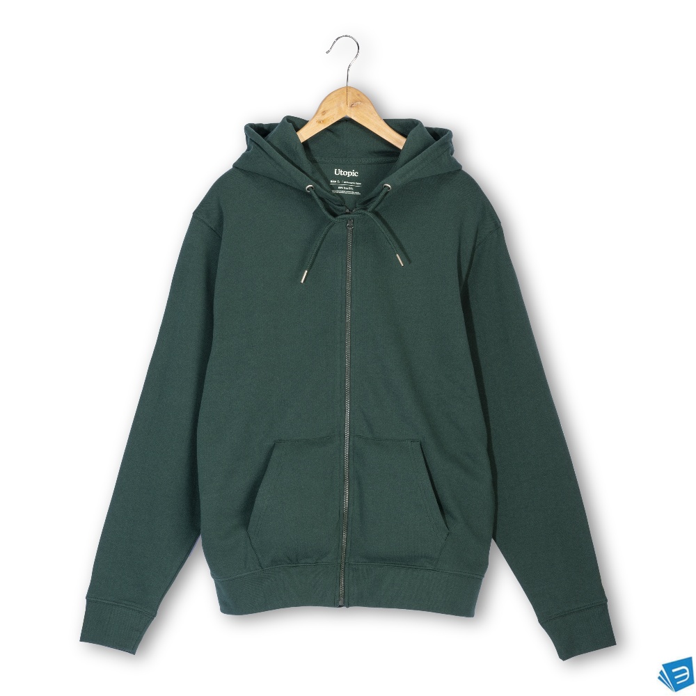 Felpa con cappuccio unisex 100% tessuto rigenerato